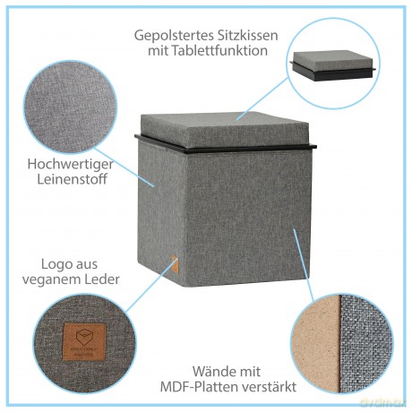 Love !T Store !T: LOVE !T STORE !T Hocker mit Stauraum LOF