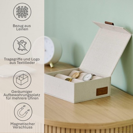 Love !T Store !T: LOVE !T STORE !T Premium Uhrenbox beige