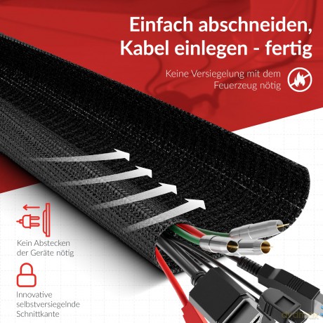 LTC CABLE TUBE 5110 2m schwarz