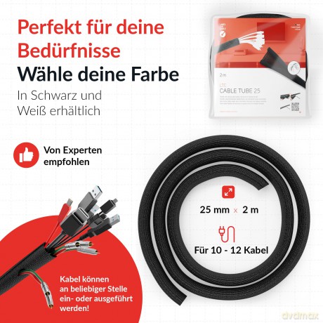 LTC CABLE TUBE 5110 2m schwarz