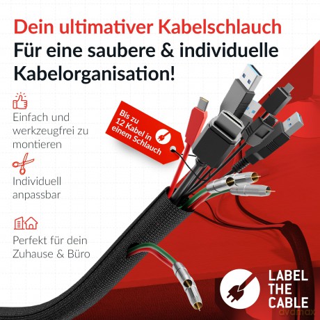 LTC CABLE TUBE 5110 2m schwarz