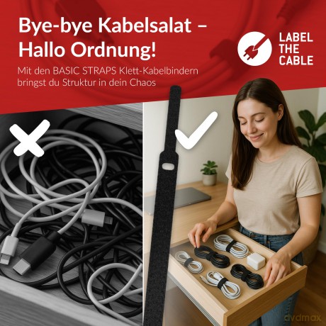 LTC Klettkabelbinder ProBasic50er Set z