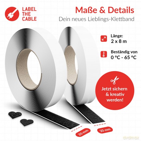 LTC Klettrolle Easy Tape Strap 8mx20mm