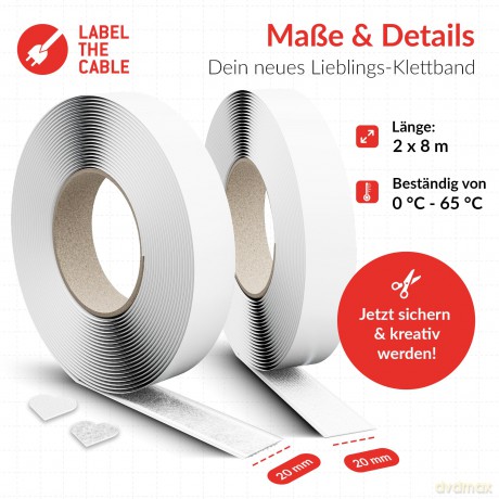 LTC Klettrolle Easy Tape Strap 8mx20mm