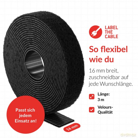 LTC ROLL STRAP 3m schwarz