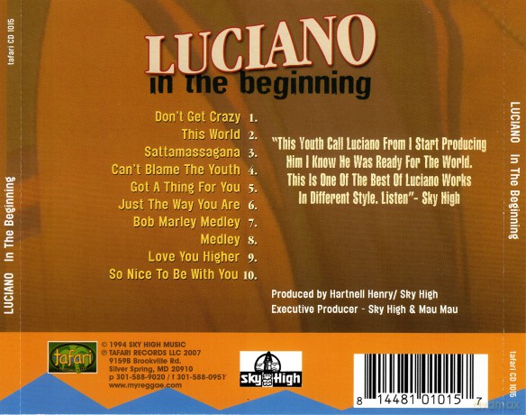 Luciano: Luciano - In The Beginning [CD]