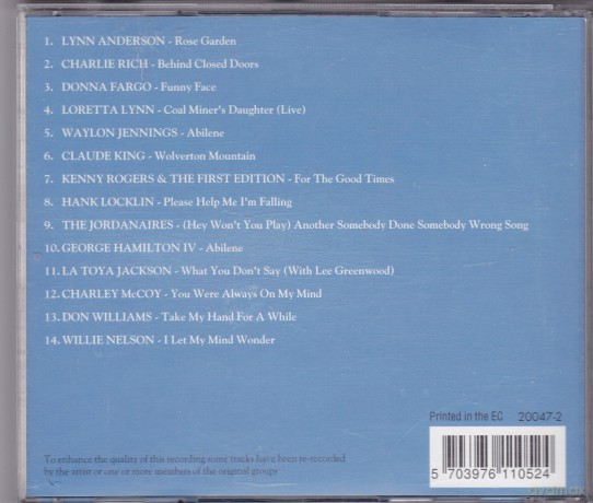 The Country Collection - Rose Garden: Lynn Anderson - Charlie Rich - Donna Fargo - Loretta Lynn [CD]