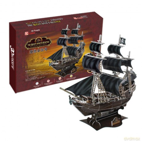 3D Okręt piracki Zemsta Królowej [PUZZLE]