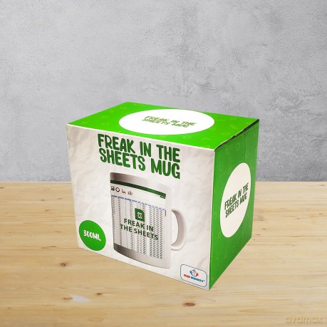 Mad Monkey Tasse "Freek in the Sheets"