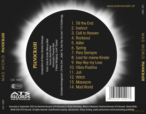 Pianocrash: Mad World [CD]