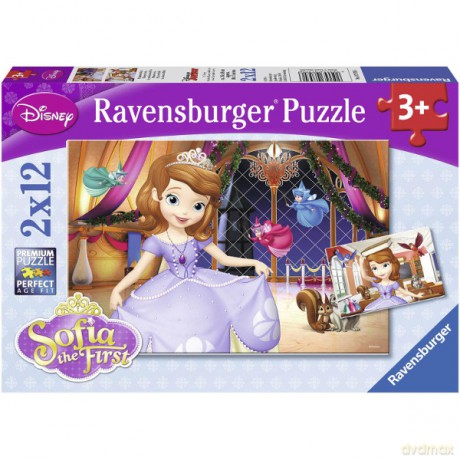 RAVENSBURGER 2x12 el. Księżniczka Sofia [PUZZLE]