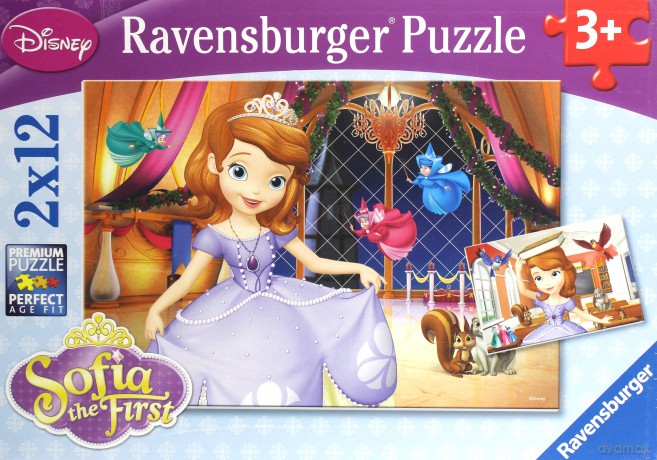 RAVENSBURGER 2x12 el. Księżniczka Sofia [PUZZLE]