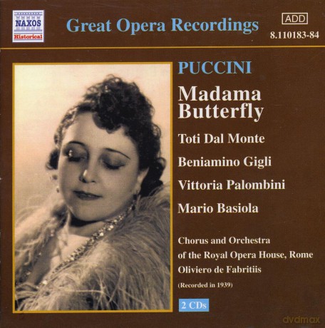 Fabritiis/Dal Monte/Gigli/+: Madame Butterfly [2CD]