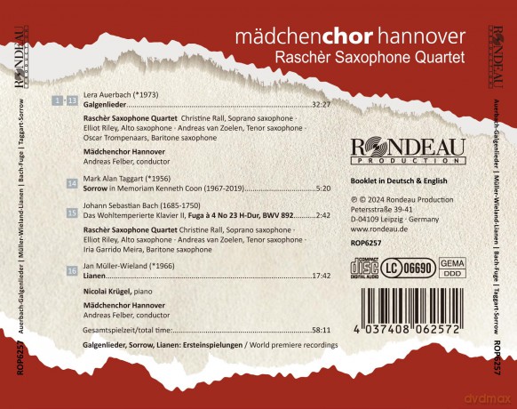 Madchenchor Hannover-Auerbach - Galgenlieder: Madchenchor Hannover-Auerbach - Galgenlieder [CD]