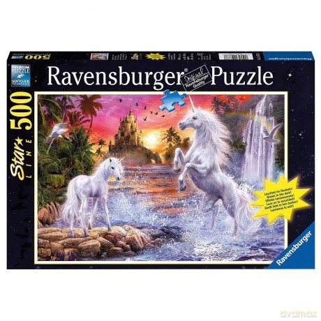 RAVENSBURGER 500 el. Jednorożec nad rzeką [PUZZLE]