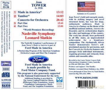 Slatkin,Leonard/Nashville So: Made In America/Tambor/Konzert [CD]