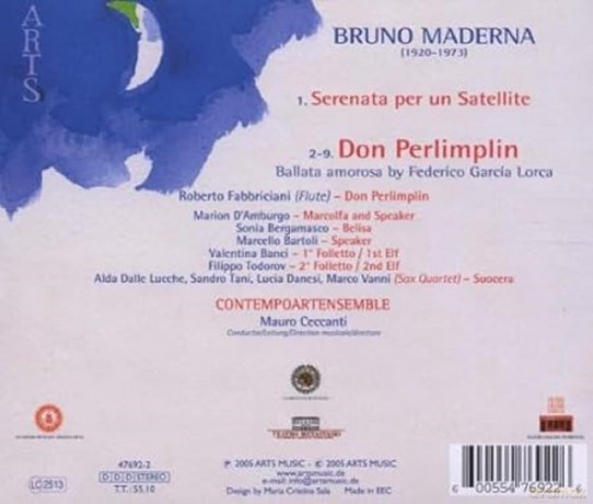 Maderna-Don Perlimplin Seren: Maderna-Don Perlimplin Seren [CD]