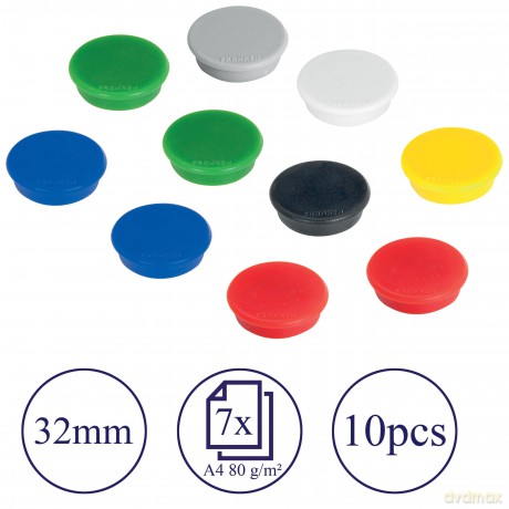 Magnet D:32mm sort. VE=10 Stk