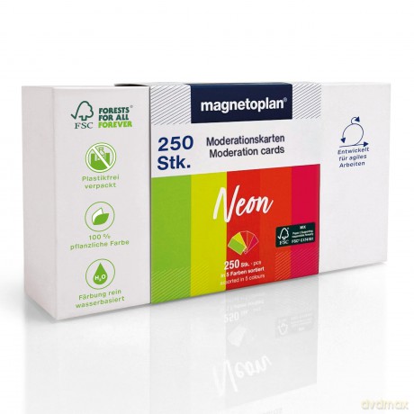 Magnetoplan: magnetoplan Moderationskarten Neon farbs