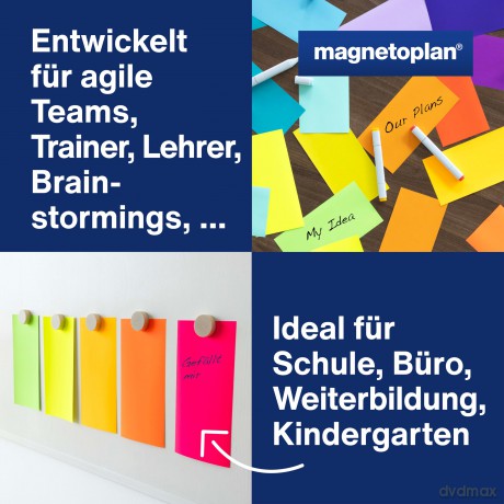 Magnetoplan: magnetoplan Moderationskarten Neon farbs