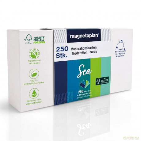 Magnetoplan: magnetoplan Moderationskarten Sea farbso