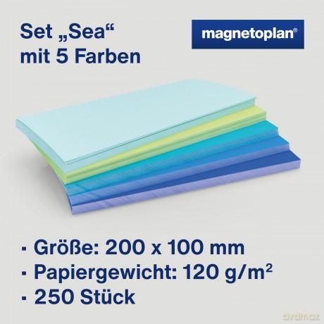 Magnetoplan: magnetoplan Moderationskarten Sea farbso