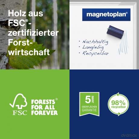 Magnetoplan: magnetoplan Whiteboard 60,0 x 45,0 cm we