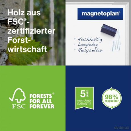 Magnetoplan: magnetoplan Whiteboard 90,0 x 60,0 cm we