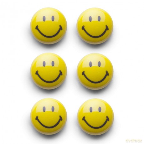 Magnet-Set Smiley 6tlg. 3cm