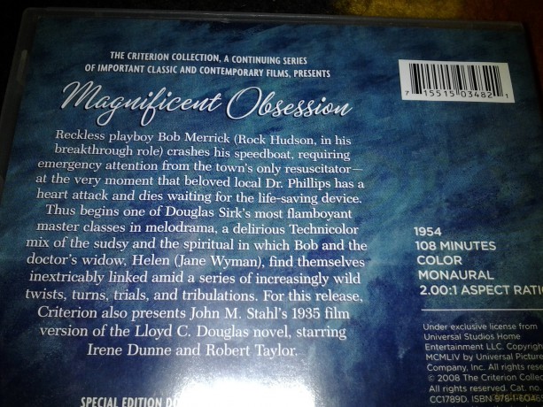 Magnificent Obsession [2DVD]