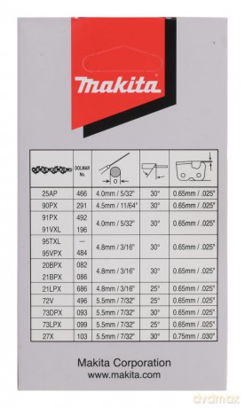Makita: makita 90PX, 191H01-8 Sgekette 12"/30 c