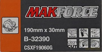 Makita: makita B-32390 MAKFORCE Kreissgeblatt 1