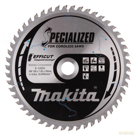 Makita: makita E-12251 Kreissgeblatt 190,0 mm,