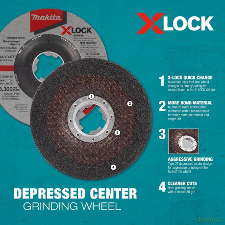 Makita: makita Schruppscheibe X-Lock E-00393