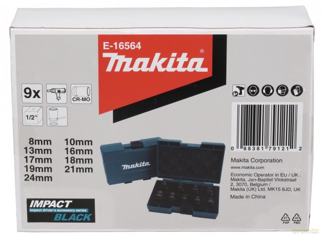 Makita: makita Steckschlźssel-Satz IMPACT BLACK