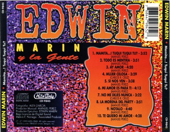Edwin Marin: Mamita...! Tuqui Tuqui Tu [CD]