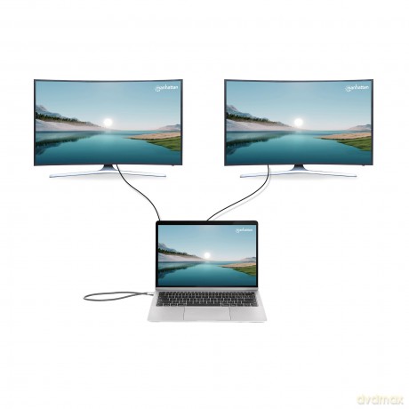 MANHATTAN 10-in-1 4K USB-C PD Dockingsta