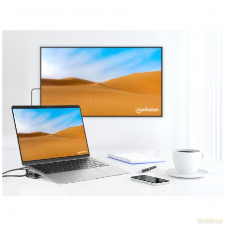 MANHATTAN 10-in-1 4K USB-C PD Dockingsta