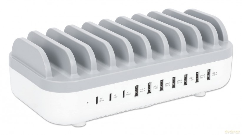 MANHATTAN 10-Port USB-Ladestation 120W w