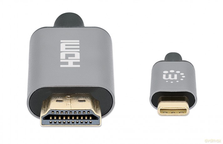 MANHATTAN 4K@60Hz USB-C auf HDMI-Kabel S