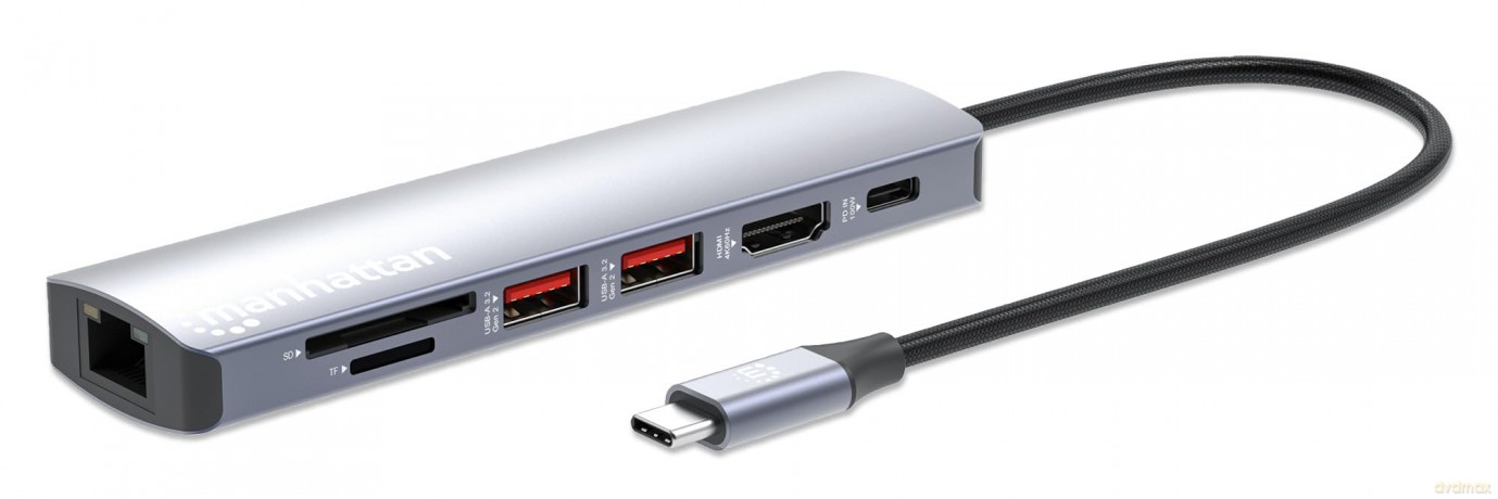 MANHATTAN 7-in-1 4K USB-C Dockingstation