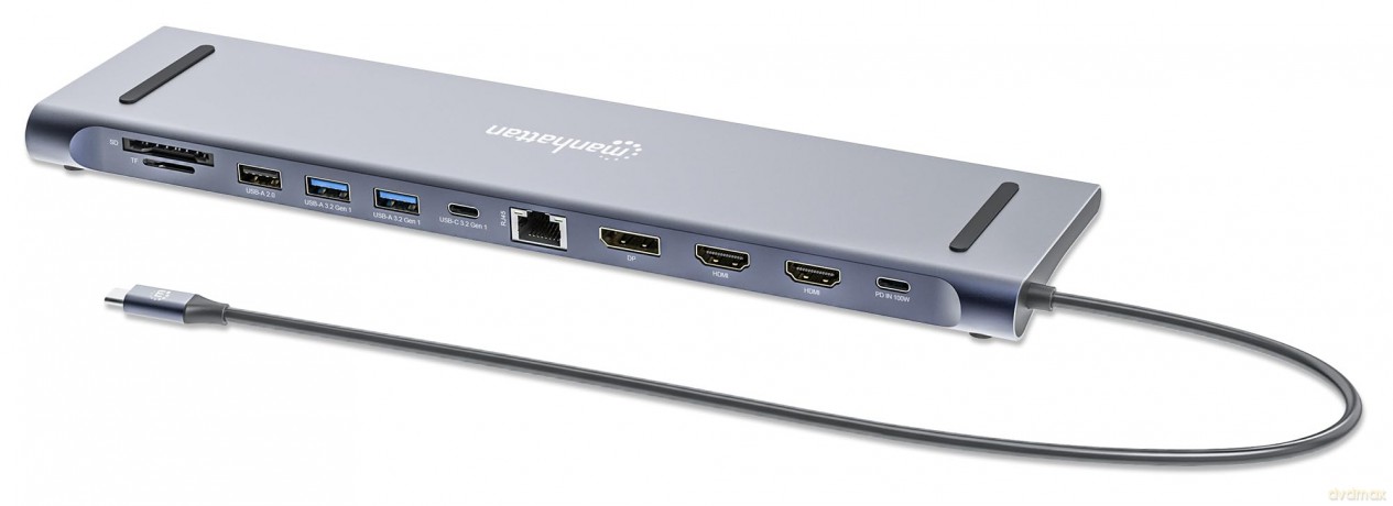 MANHATTAN Dockingstation 12-in-1 4K 1xHD