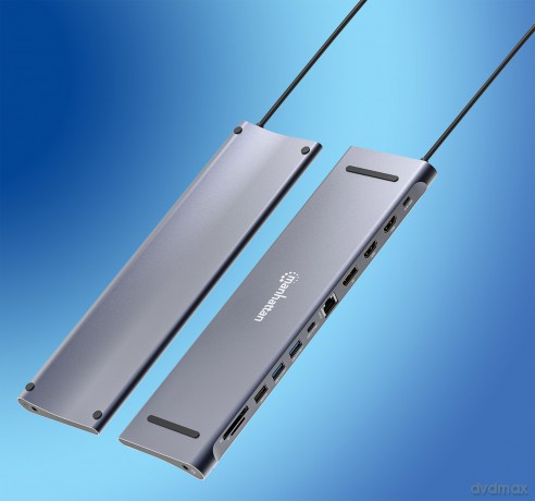 MANHATTAN Dockingstation 12-in-1 4K 1xHD