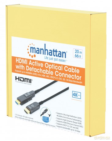 MANHATTAN HDMI LWL Stecker-Stecker/Micro