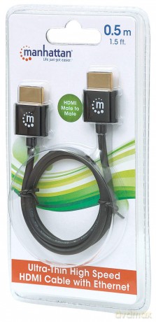 MANHATTAN HDMI-Kabel ultradźnn mit Ether