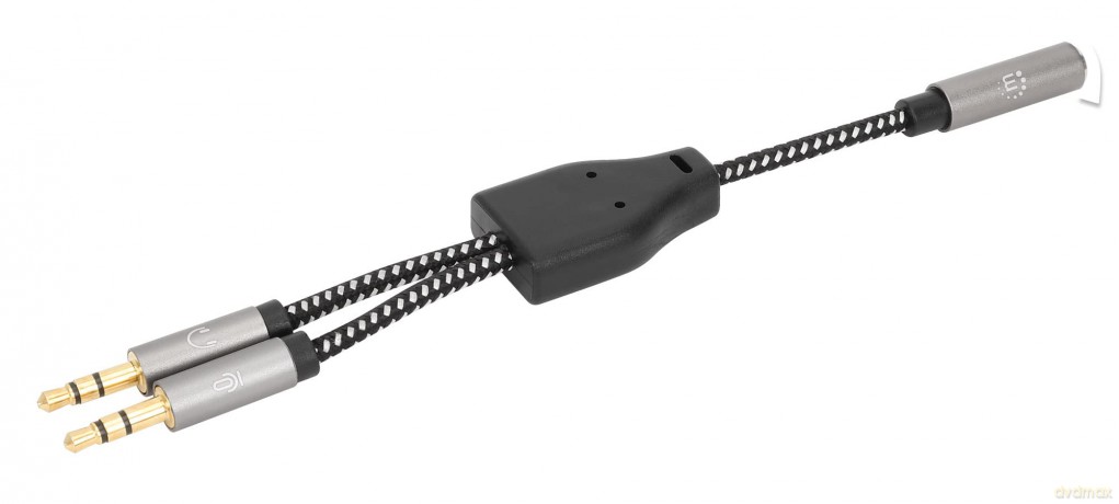 MANHATTAN Headset-Adapterkabel mit Aux Y