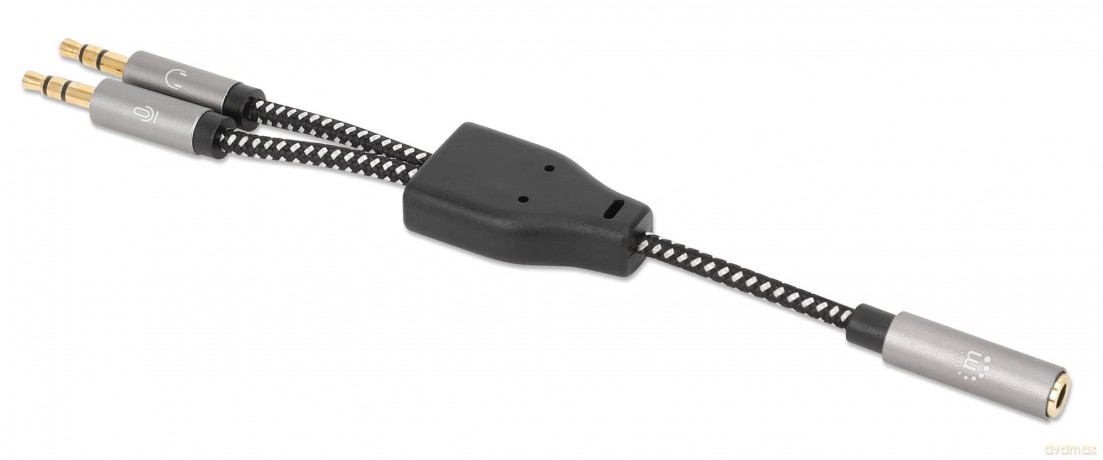 MANHATTAN Headset-Adapterkabel mit Aux Y