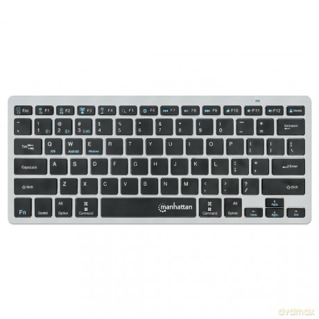 MANHATTAN Slim Funktastatur anthrazit Bl