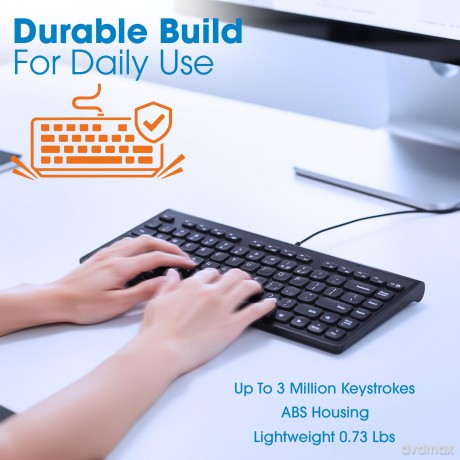 MANHATTAN Slim USB Mini-Tastatur 1.5m Ka