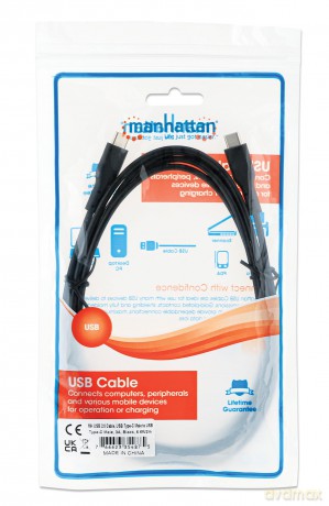 MANHATTAN USB 2.0 Typ C-Kabel C-Stecker/